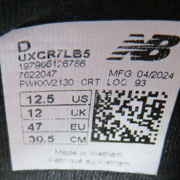 New Balance UXCR7LB5 FuelCell XC7 v5 Shoes Sneakers Black Bleached Lime 12.5 D - Picture 9 of 14